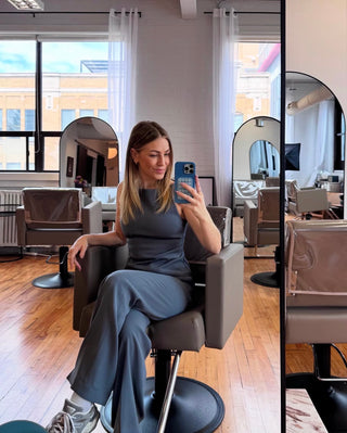 Meg Kowalski, haircut specialist at Private Studio, a hair salon in Toronto's Fashion District.

