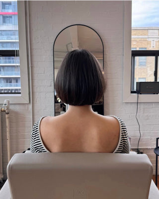 Bob on client done by haircut specialist,  Meg Kowalski, at Private Studio 