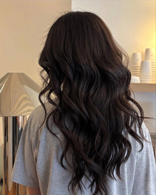 Rich Brunette hair colour by Rachelle Cruz at Private Studio in Toronto near King West